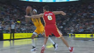 Clarkson Drops Gallinari Gobert Blocks Lob Finger Wag 2021 NBA Season [upl. by Handal779]