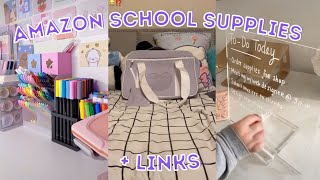 Kawaii amp Aesthetic School Supplies with links  TikTok Made Me Buy It  Kawaii School Amazon Finds [upl. by Seligmann]