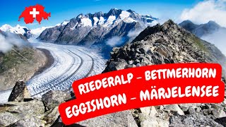 Riederalp  Bettmerhorn  Eggishorn  Märjelensee [upl. by Irahcaz]