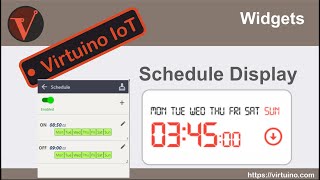 virtuino IoT schedule example [upl. by Anassor]