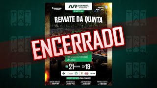 2111  Remate da Quinta Agenda Remates  19h [upl. by Arbmahs130]