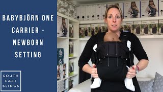 BabyBjörn Baby Carrier One  newborn setting [upl. by Pomeroy]