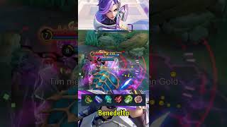 Benedetta build exp lane shorts benedetta mobilelegends [upl. by Leirua]