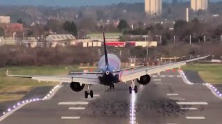 Crosswind Landings HIGHLIGHTS from 💨 STORM PIA 💨 [upl. by Henryk]