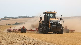 Challenger MT875E with V12 AGCO POWER pulling Horsch Cruiser 12 XL in Germany  TAKE II [upl. by Cai]