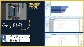 New Villa Project In Revit Part 08 how to Sweep in Revit  Grooves [upl. by Kcirret392]