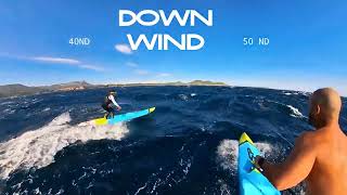 4K downwind 50 nd TEAM NSP SONIC PADDLE 🏄‍♂️ [upl. by Nyrrek787]