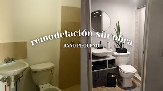 REMODELAR BAÑO PEQUEÑO 3m2 Cambio extremo con😱POCO PRESUPUESTODEPARTAMENTO INFONAVIT [upl. by Tomas]