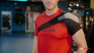 Shoulder Support Brace  leosportz fitness sports [upl. by Llerrud]