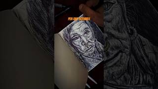 Penampscribble artist artwork shorts viralvideo nepal sketch [upl. by Naleek]