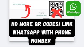 Link WhatsApp Web Without QR Scanning Phone Number Trick [upl. by Anagnos159]