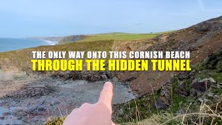 ENTERING A CORNISH BEACH THROUGH A HIDDEN TUNNEL explore cornish cornwall abandoned [upl. by Adliw]