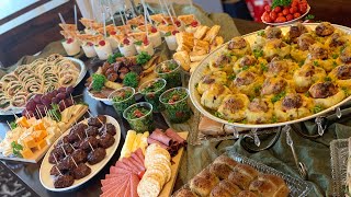 Party Appetizer Buffet Table  Galore Of Flavors [upl. by Retsevlys237]