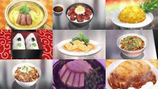 Shokugeki No Soma All ENDING 17 HD Food Wars [upl. by Afatsum]