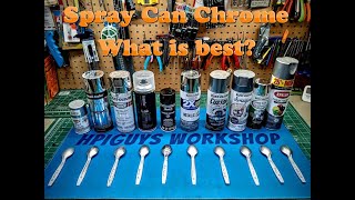 Spray Paint Chrome Showdown Revell Rustoleum Duplicolor Krylon IronLak Review Scale Model How To [upl. by Llerihs]