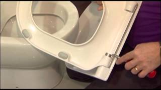 How to change the soft close cylinders on a Pressalit toilet seat [upl. by Raddatz17]