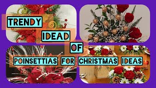 MUST WATCH Elegant Poinsettias Christmas Decor  Home Decor [upl. by Morril]