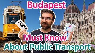 EVERYTHING about BUDAPEST PUBLIC TRANSPORT you MUST KNOW  Hungary Travel Guide [upl. by Ebberta]