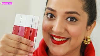 Maybelline Superstay Matte Ink Lipstick Crash Test  6 Lip Swatches  Review  Perkymegs Hindi [upl. by Hadden146]