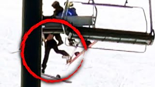 16YearOld Snowboarder Falls 30 Feet Off Ski Lift [upl. by Laughlin12]