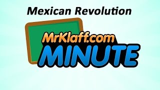 Mexican Revolution Review  One Minute Lesson [upl. by Aibat]