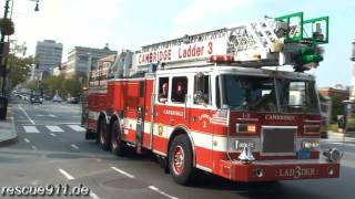 Ladder 3 Cambridge Fire Department [upl. by Nedmac]