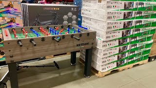 KETTLER TOURNAMENT INDOOR FOOSBALL TABLE AT COSTCO CLOSER LOOK FOOSBALL TABLES GAME GAMES REVIEW [upl. by Gaston]