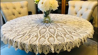 Beautiful Crochet Lace Patterns TableclothsTable Runners [upl. by Jenkins155]