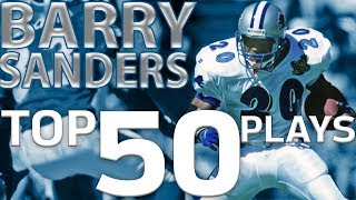 Barry Sanders Top 50 Most Ridiculous Plays of AllTime  NFL Highlights [upl. by Zsolway]