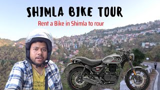 Shimla tour on bike  How to rent a bike in shimla [upl. by Wardlaw69]