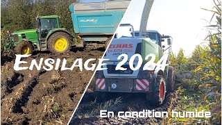 Ensilage 2024 en condition humide ETA Jestin [upl. by Mcfarland]