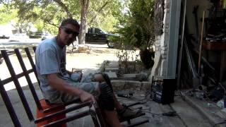 Welding a Double Bow Hunting Ladder Stand From Steel Fencing 12 [upl. by Orsini484]