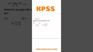 KPSS MATEMATİK SORU ÇÖZÜMÜ kpss matematik [upl. by Aztinaj]