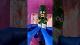 Emergency FruitSurgery Cucumber gives birth to twins DiscountDentist FoodSurgery Shorts asmr [upl. by Illoh]