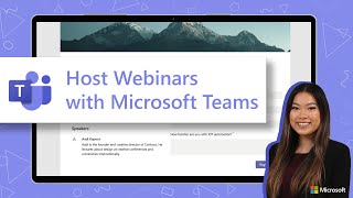 Host Webinars with Microsoft Teams  Modern Work Customer Success [upl. by Menard974]