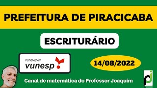 QUESTÃO 16  ESCRITURÁRIO DE PIRACICABA 2022 [upl. by Fionna407]