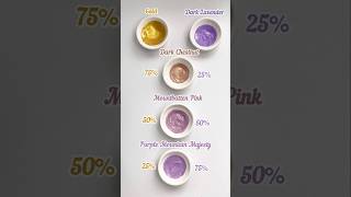 Acrylic Color Mixing Mixing Gold and Dark Lavender colormixing art paintmixing [upl. by Mashe]