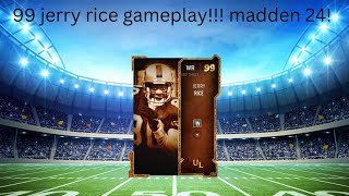 99 jerry rice gameplay madden 24 [upl. by Enitsirk864]