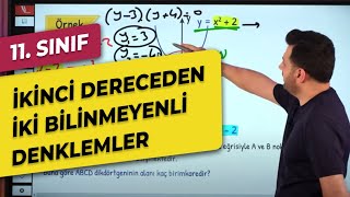 2 DERECEDEN İKİ BİLİNMEYENLİ DENKLEMLER 11 Sınıf  AYT [upl. by Schlenger]