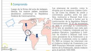 La Federación Centroamericana conformación y separación 1821 1841 [upl. by Liris583]