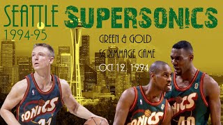 Seattle Supersonics  Green amp Gold Game 19941012 [upl. by Lielos]