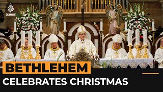 Christmas returns to Bethlehem after two years of COVID curbs  Al Jazeera Newsfeed [upl. by Toomay]