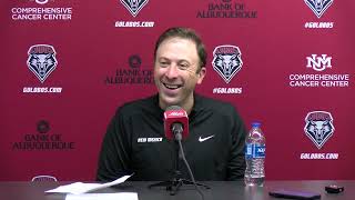 Richard Pitino Postgame  UNM vs UC Irvine 122023 [upl. by Blanding]