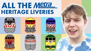 All the Metra Heritage Locomotives [upl. by Thar]