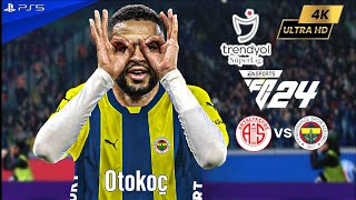 EA FC 24  Antalyaspor vs Fenerbahçe  Süper Lig 2024 Full Match ft EnNesyri Džeko  PS5™ 4K60 [upl. by Clynes]