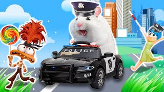 Stop Anxiety Hamster And Joys Police Mission🐹The Best Hamster Challenges🐹HammyHappyTDC [upl. by Igig]