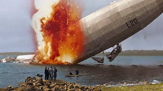 A Zeppelin Burning Over London WW1 [upl. by Alehcim]