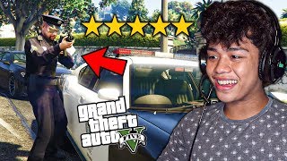 Escape 5 STAR WANTED in GTA 5 Challenge Pt 2 sawakas  VonOrdonaYT [upl. by Seaden]