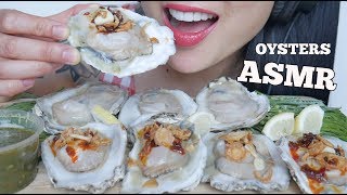 ASMR RAW OYSTERS SPICY THAI DIPPING SAUCE EATING SOUNDS NO TALKING  SASASMR [upl. by Green]