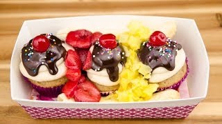 How to Make Banana Split Cupcakes from Cookies Cupcakes and Cardio [upl. by Florina]